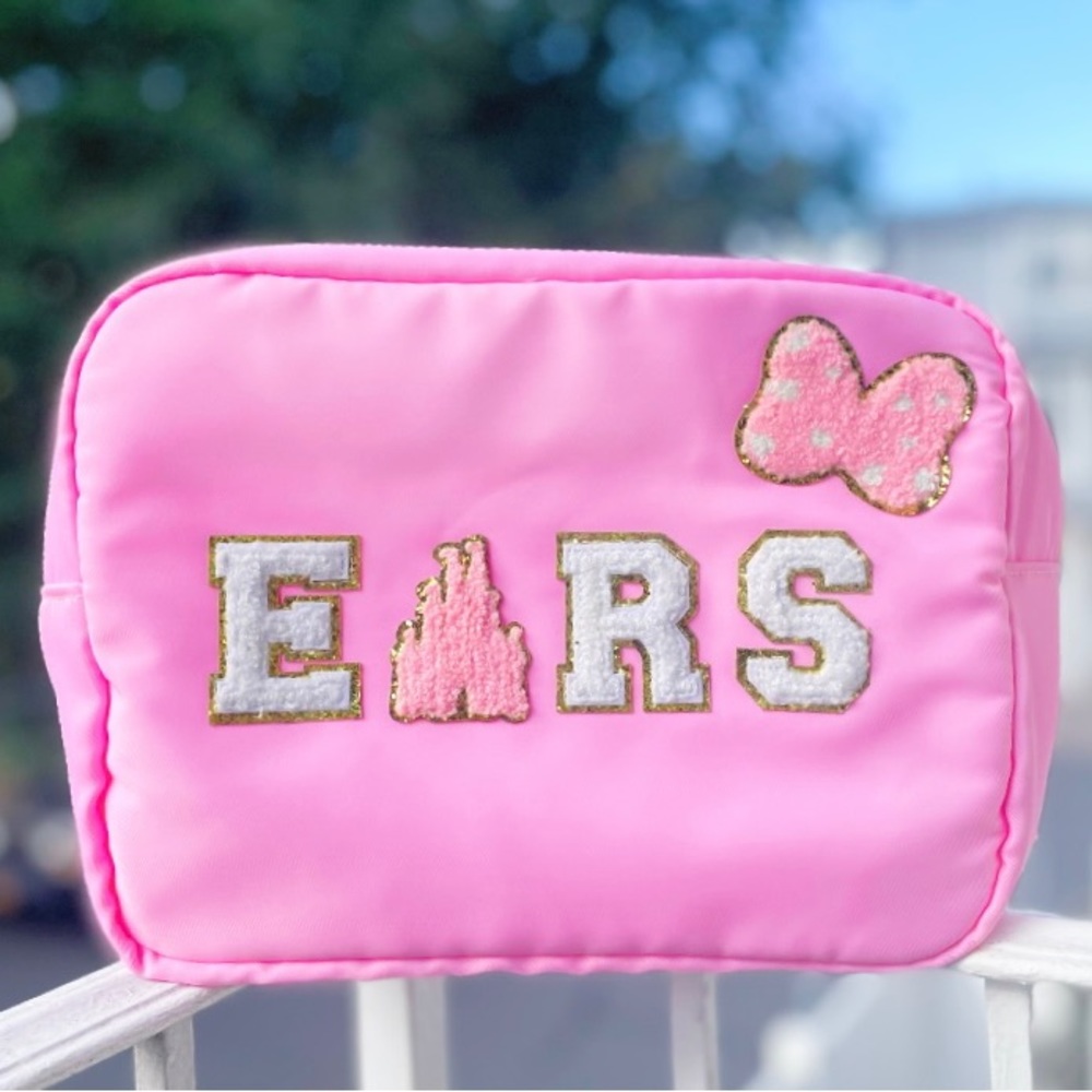 Minnie Mouse ears pouch, travel bag for women, stoney clover Disney, nylon bag